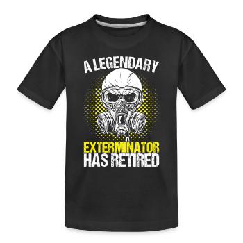 Pest Control Exterminator - Kids' Premium Organic T-Shirt - black - Front