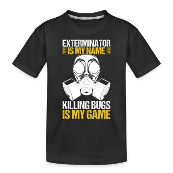Exterminateur de lutte antiparasitaire - T-shirt bio Premium Enfant - noir - Devant