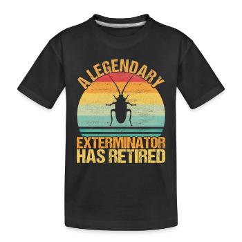 Exterminateur de lutte antiparasitaire - T-shirt bio Premium Enfant - noir - Devant