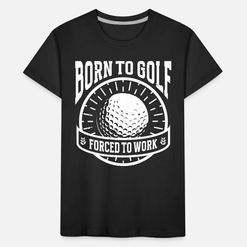 Golf Golfer Kinder Premium Bio T-Shirt