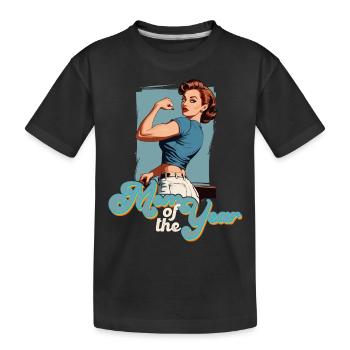 Mother of the Year - Proud Best Mom Design - Kids' Premium Organic T-Shirt - black - Front