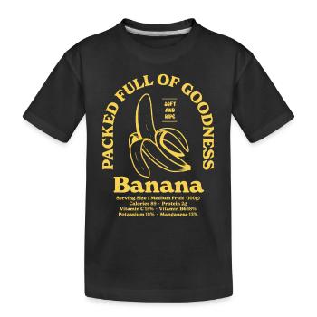 Banana Nutritional - Kids' Premium Organic T-Shirt - black - Front