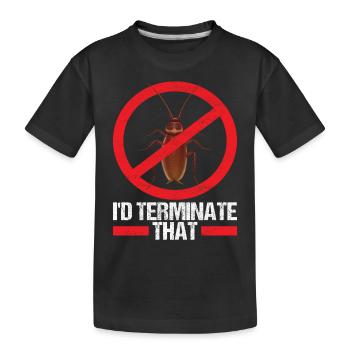 Exterminateurs de lutte antiparasitaire - T-shirt bio Premium Enfant - noir - Devant