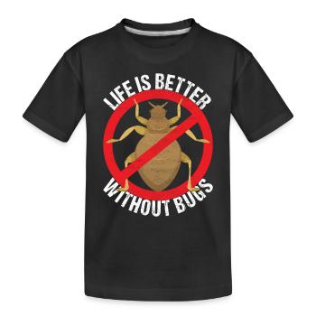 Pest Control Exterminators - Kids' Premium Organic T-Shirt - black - Front