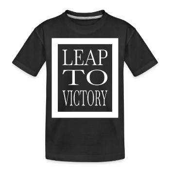 breathtaking thrills ski jumping equipment - Kids' Premium Organic T-Shirt - black - Front
