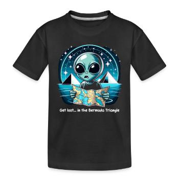 Disparitions mystérieuses dans le triangle des Bermudes - T-shirt bio Premium Enfant - noir - Devant