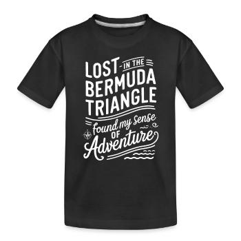 Disparitions mystérieuses dans le triangle des Bermudes - T-shirt bio Premium Enfant - noir - Devant