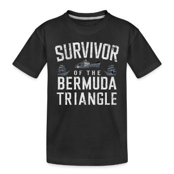 Mysteriöses Verschwindenlassen Im Bermudadreieck - Kinder Premium Bio T-Shirt - Schwarz - Vorne