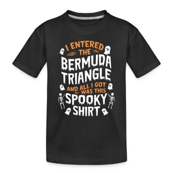 Mysteriöses Verschwindenlassen Im Bermudadreieck - Kinder Premium Bio T-Shirt - Schwarz - Vorne