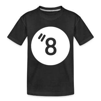 8 ball - Kinder Premium Bio T-Shirt - Schwarz - Vorne