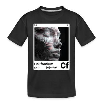 AI am Californium (wt) périodique de mode nerd - T-shirt bio Premium Enfant - noir - Devant