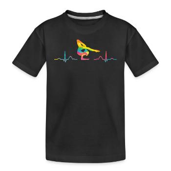 Gymnastique ECG Gymnastique rythmique au sol - T-shirt bio Premium Enfant - noir - Devant