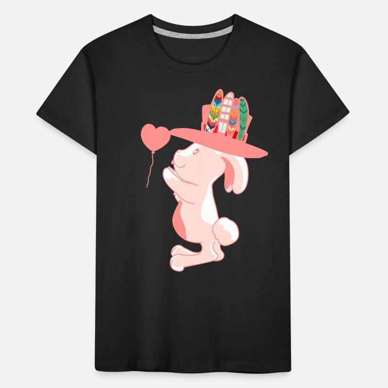 Happy Easter Hippie Easter Bunny Bunny Kids Kids' Premium Organic T-Shirt