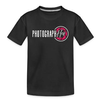 Photographer Photograph Cameraman Photo Shoot - Kinder Premium Bio T-Shirt - Schwarz - Vorne