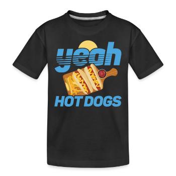 Hot Dog Adult Yeah! Hot Dogs - T-shirt bio Premium Enfant - noir - Devant