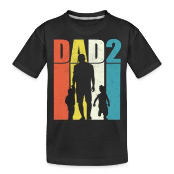 Dad - Kids' Premium Organic T-Shirt - black - Front