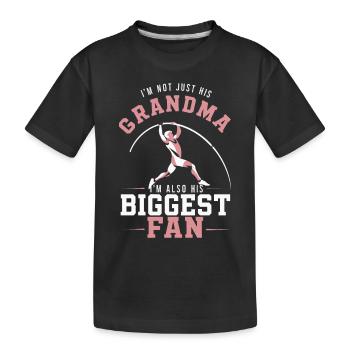 Stabhochspringer-Geschenk - Kinder Premium Bio T-Shirt - Schwarz - Vorne