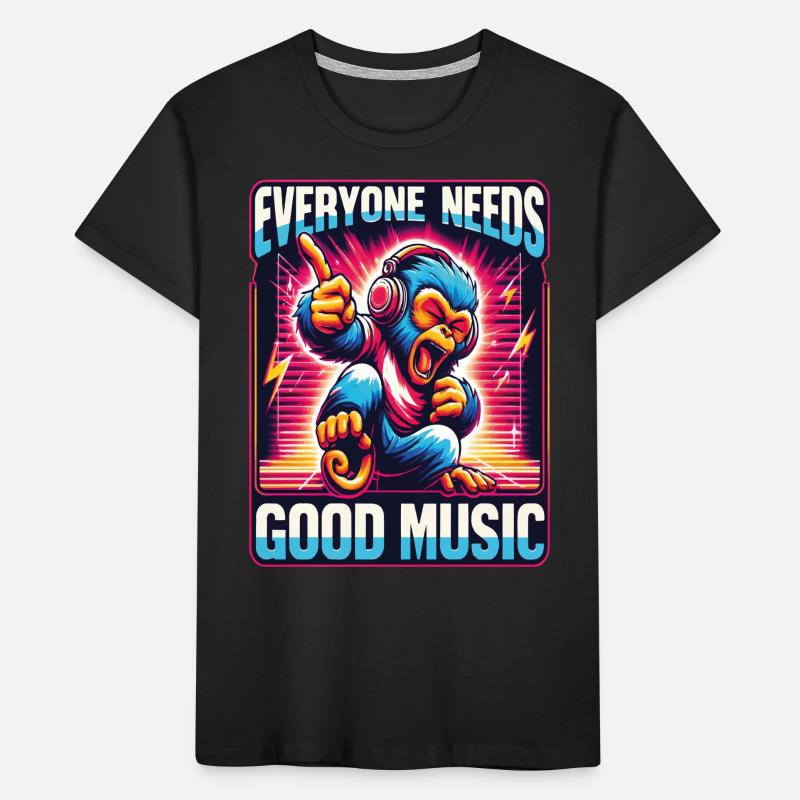 Everyone needs - Funky Monkey Design. Kids' Premium Organic T-Shirt