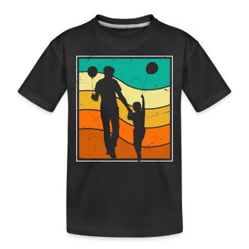 Dad - Kids' Premium Organic T-Shirt - black - Front