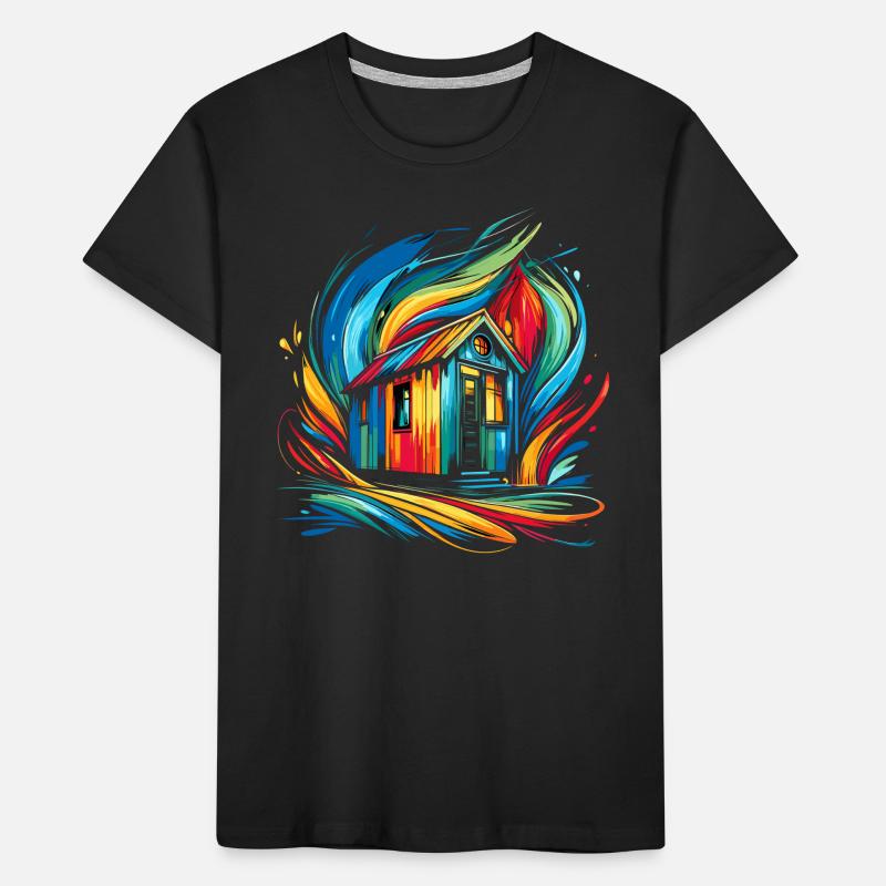 Rolling Tiny House Minimalist Lifestyle Kids' Premium Organic T-Shirt