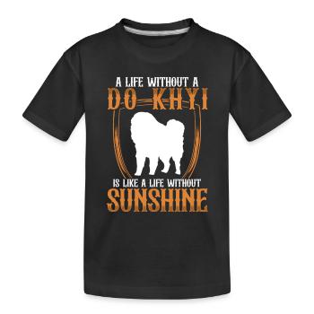 La vie sans Do Khyi Dogue tibétain Mastiff tibétain - T-shirt bio Premium Enfant - noir - Devant