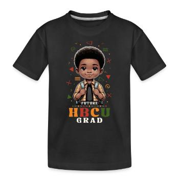 Future HBCU - Kinder Premium Bio T-Shirt - Schwarz - Vorne