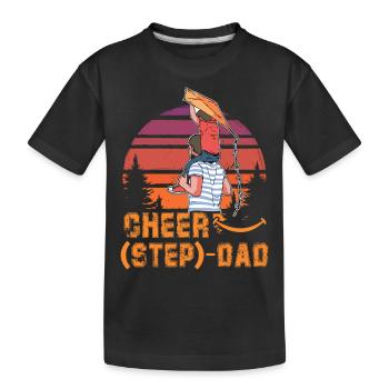 Cheer Stiefvater - Kinder Premium Bio T-Shirt - Schwarz - Vorne