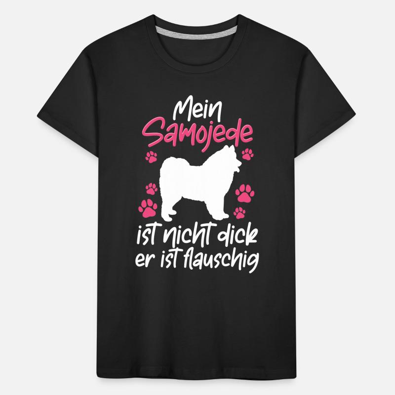 Samojede ist nicht dick Samojedenspitz Samojede Kinder Premium Bio T-Shirt