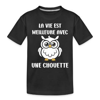 Netter Humor - Kinder Premium Bio T-Shirt - Schwarz - Vorne