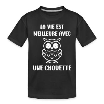 Netter Humor - Kinder Premium Bio T-Shirt - Schwarz - Vorne