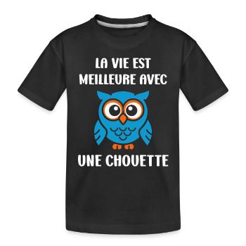 Netter Humor - Kinder Premium Bio T-Shirt - Schwarz - Vorne