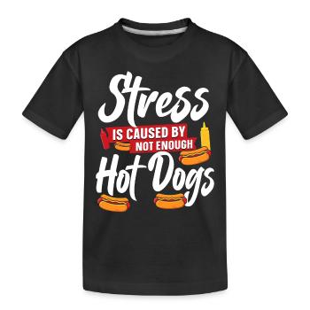 Le stress des adultes est causé par - T-shirt bio Premium Enfant - noir - Devant