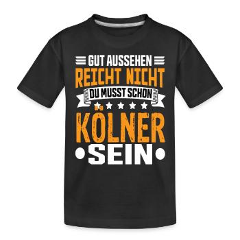 Cologne Cologne NRW Rhineland Cologne Saying - Kids' Premium Organic T-Shirt - black - Front