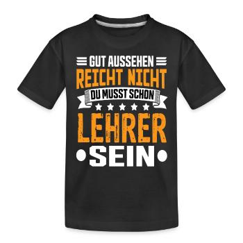 Enseignant École École Enseignant Classe Enseignant Disant - T-shirt bio Premium Enfant - noir - Devant