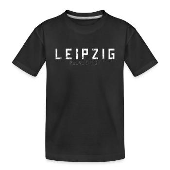 Leipzig My City - Kids' Premium Organic T-Shirt - black - Front