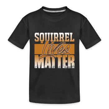 Squirrel Lives Matter Cool Chipmunks Amoureux des animaux - T-shirt bio Premium Enfant - noir - Devant