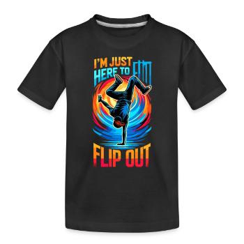 Cartwheeling Gymnastique Gymnaste Costume Roue de charrette - T-shirt bio Premium Enfant - noir - Devant