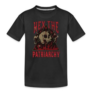 « Hex Le Patriarcat » Sorcière Occulte Gothique - T-shirt bio Premium Enfant - noir - Devant