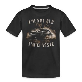 Je ne suis pas vieux, je suis classique - T-shirt bio Premium Enfant - noir - Devant