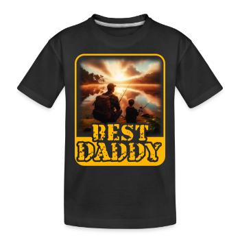 Best Daddy - Kids' Premium Organic T-Shirt - black - Front