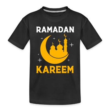 Muslim Islam Moslem Muslima Eid Mubarak - Kinder Premium Bio T-Shirt - Schwarz - Vorne