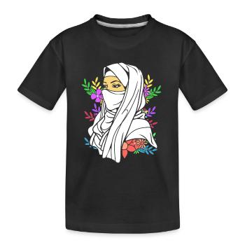 Muslim Islam Moslem Muslima Eid Mubarak - Kinder Premium Bio T-Shirt - Schwarz - Vorne
