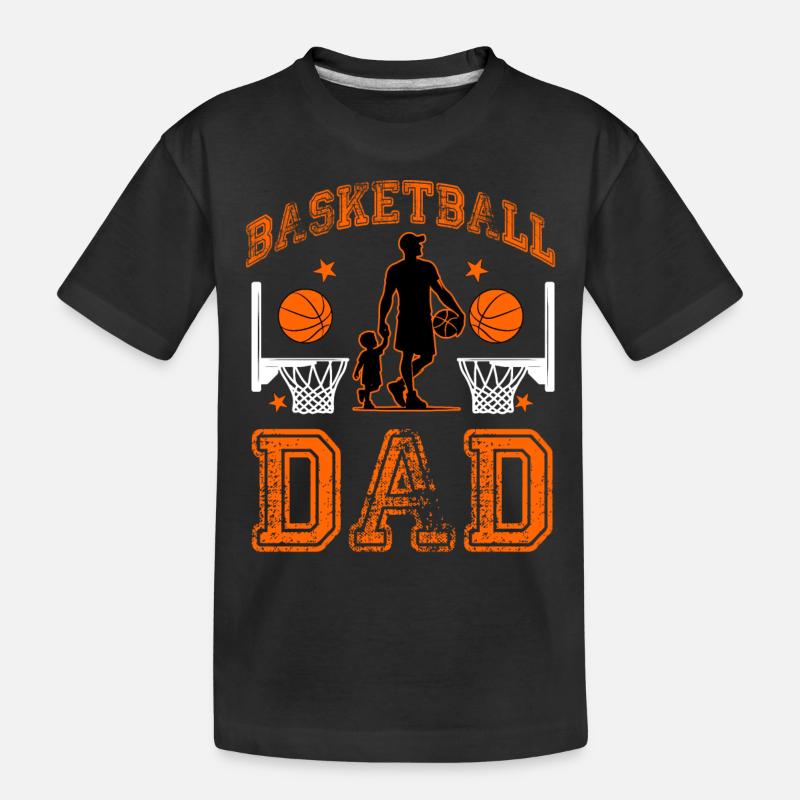 Papa basketteur - T-shirt bio Premium Enfant - noir
