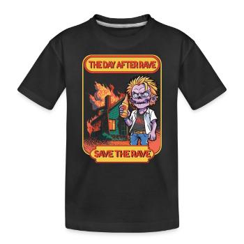 Hardcore Rave Music Raver des années 90 EDM DJ House Music - T-shirt bio Premium Enfant - noir - Devant