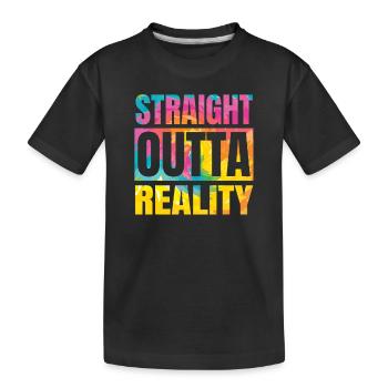 Réalité Hardcore Rave House-Music Raver EDM DJ - T-shirt bio Premium Enfant - noir - Devant