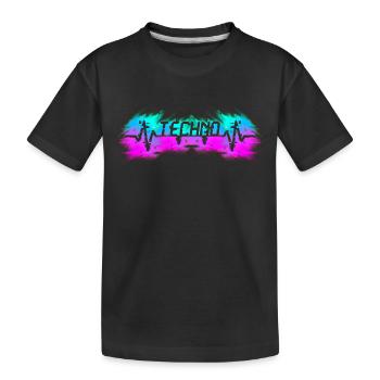 Hardcore-Rave, Raver, EDM, DJ, House-Music, Heartbeat - T-shirt bio Premium Enfant - noir - Devant