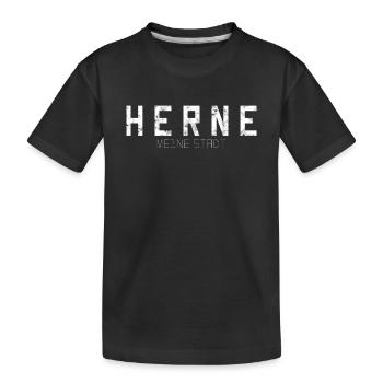 Herne Meine Stadt - Kinder Premium Bio T-Shirt - Schwarz - Vorne