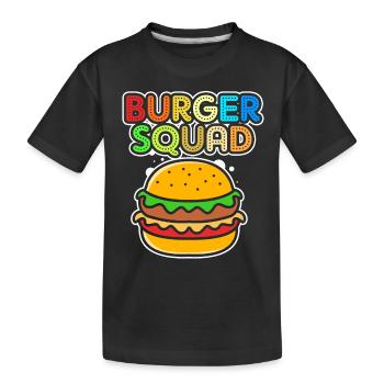 Cheeseburger Burger - Kinder Premium Bio T-Shirt - Schwarz - Vorne