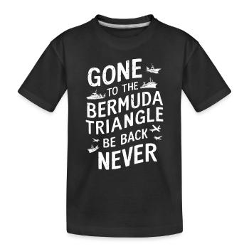 Disparitions mystérieuses dans le triangle des Bermudes - T-shirt bio Premium Enfant - noir - Devant