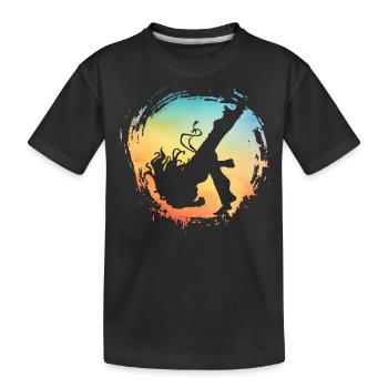 Capoeira - Kinder Premium Bio T-Shirt - Schwarz - Vorne